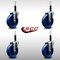 Service Caster 5'' Solid Poly Wheel Swivel 3/4'' Expanding Stem Caster Set, 4PK SCC-EX20S514-SPUS-34-4 - alternate 2